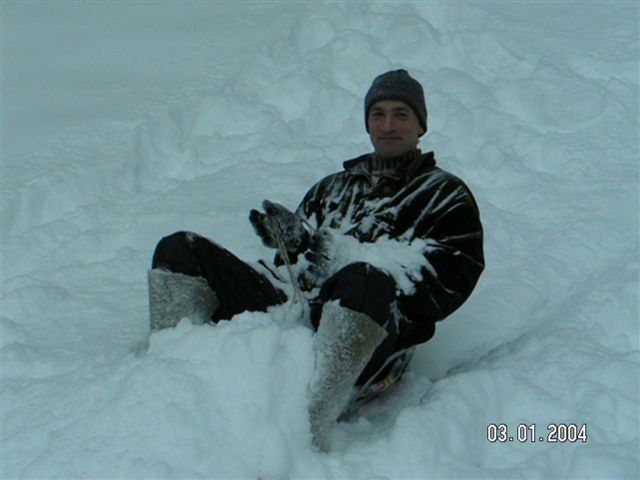 Папа Д.Ломанов тоже любит зиму!