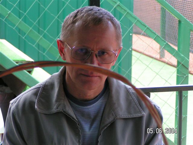 Г.Ф.Фролов после соревнований на кортах МГУ