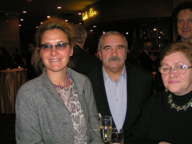 А.Сальникова и В.Кортков с супругой на вечере "Русский кубок 2005"